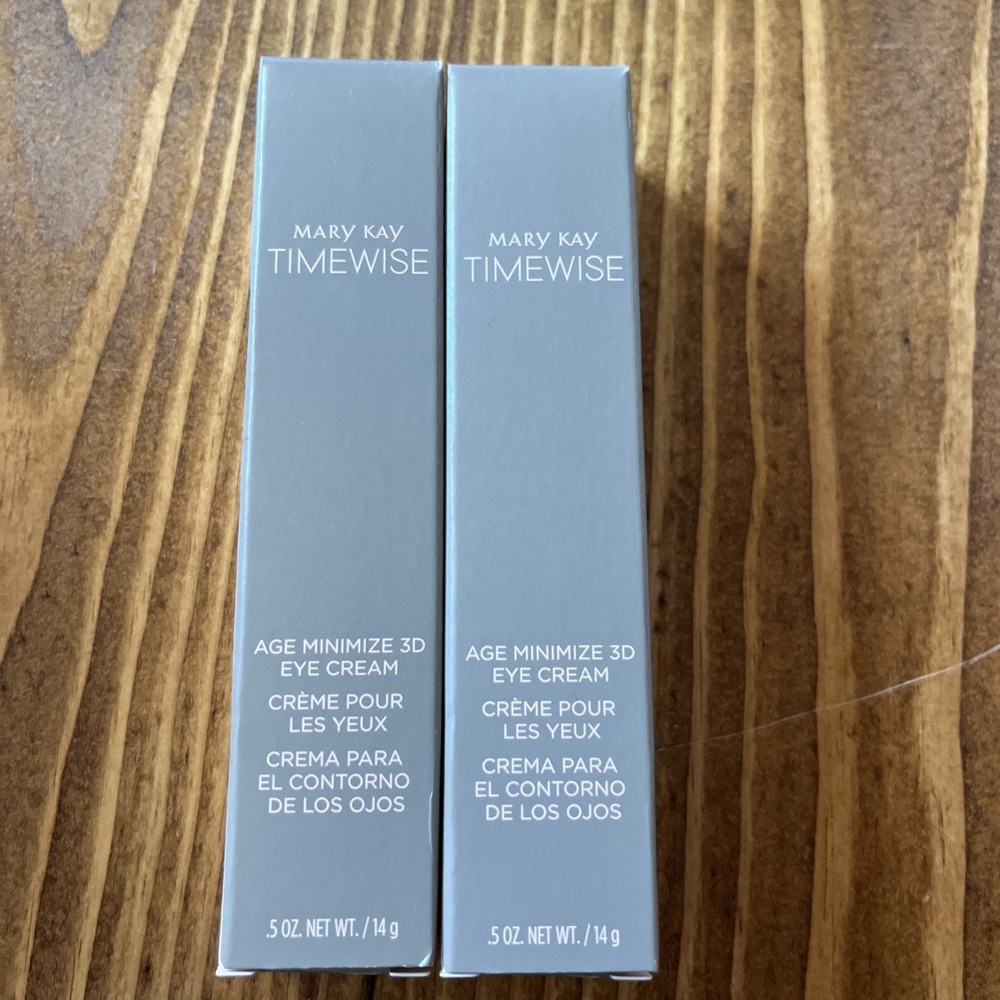 New! MARY KAY TIMEWISE Age Minimize‎ 3D Eye Cream 089008 .5oz Lot Of 2
